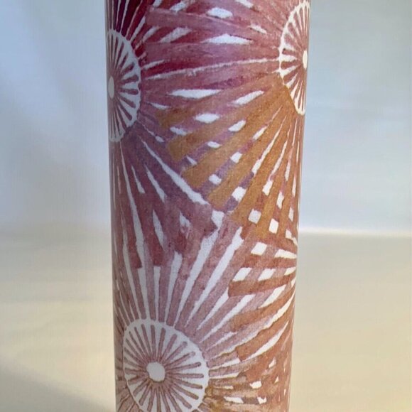 Stainless Steel Insulated Bottle 25oz HOT COLD Pink Abstract Art Watercolor Lid - Picture 3 of 7